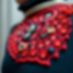 Intricate beadwork showcasing traditional techniques