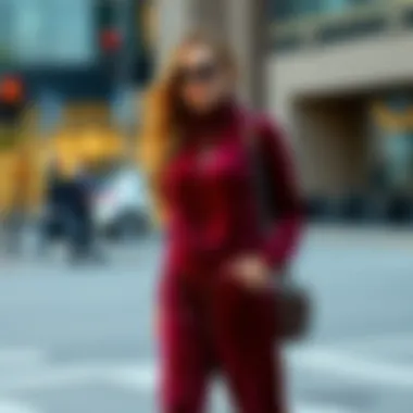 Fashion tips for accessorizing velvet tracksuits