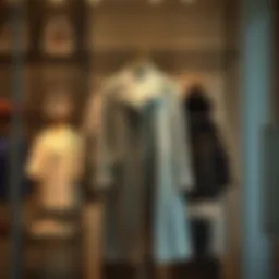 Sophisticated Pierre Cardin coat on a stylish display
