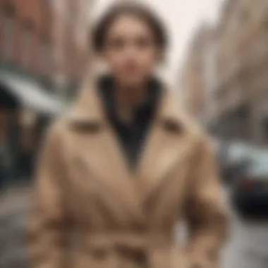 Versatile CNL Coat in Outdoor Settings Outdoor scene depicting the versatility of CNL coat in various weather conditions.