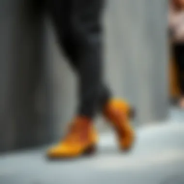 Trendy Ankle Boots paired with Corduroy Trousers Fashion-forward look pairing corduroy pants with ankle boots