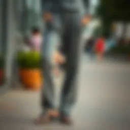 Stylish elastic pants for modern fashion
