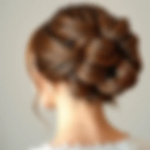 Elegant updo hairstyle for graduation