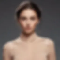 Elegant shoulder cut-out blouse showcasing contemporary fashion trends