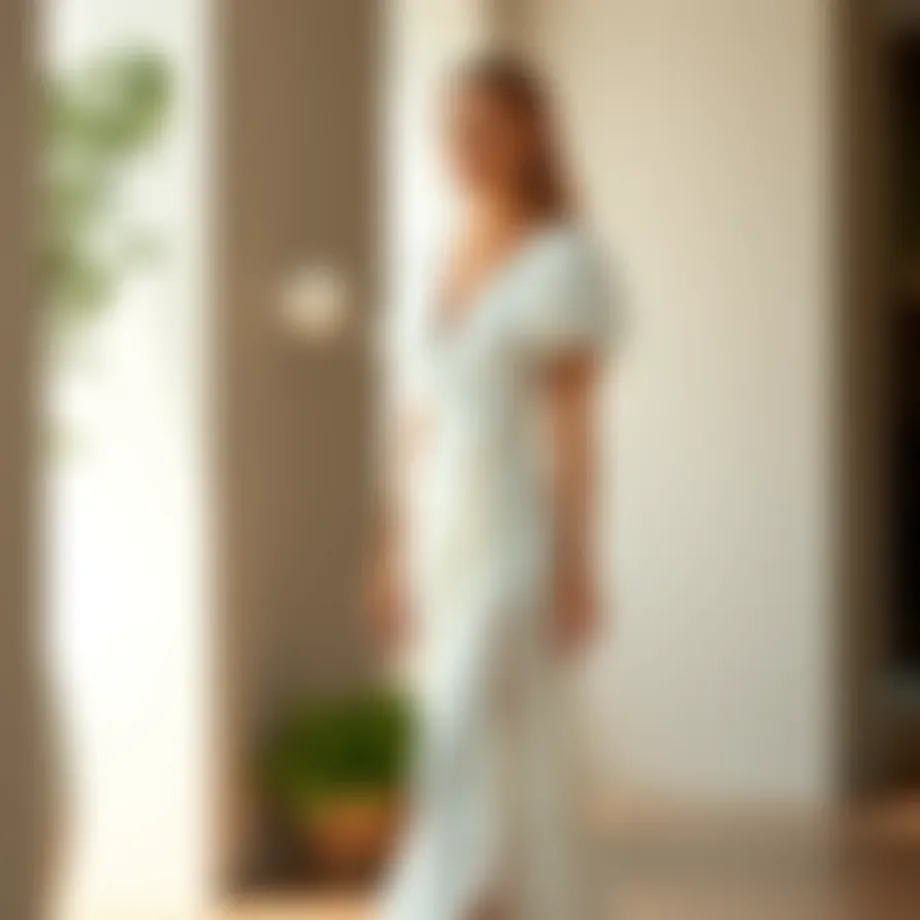 Light summer dress showcasing elegant designs