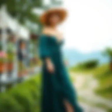 Outdoor Event Style with Open Dress Stylish open dress suitable for outdoor events