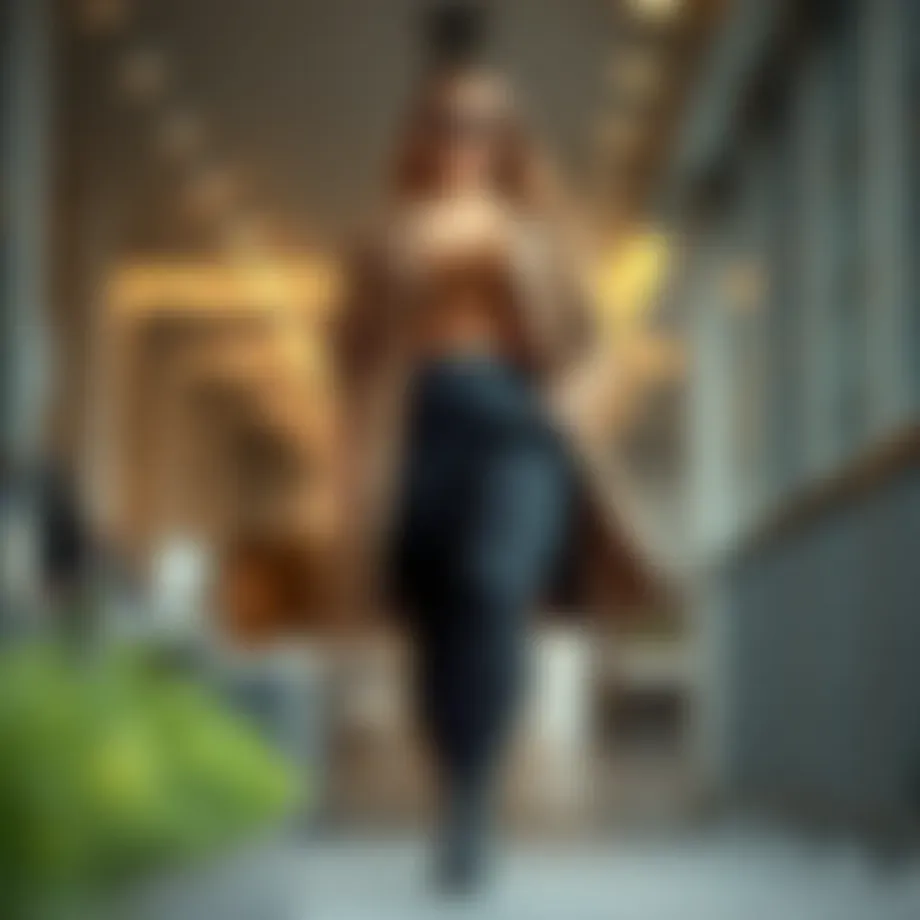 Elegant plus-size fashion outfit showcasing modern trends