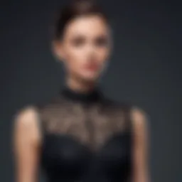 Elegant black dress on a mannequin showcasing timeless style