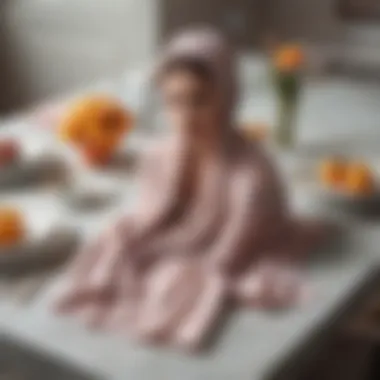 Headscarves for Special Occasions A stylish table set for a special occasion featuring elegant headscarves.