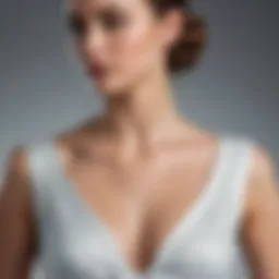 Elegant U neckline design showcased on a stylish garment