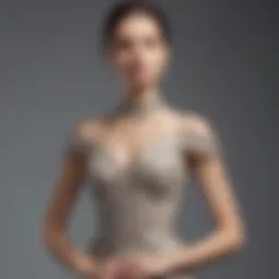 Elegant Vakko dress showcased on a mannequin
