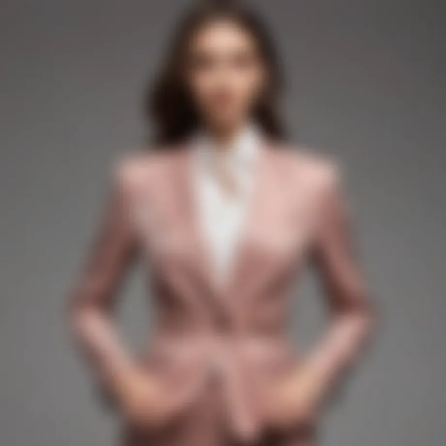 Elegant display of a Vakko suit showcasing fine tailoring and luxurious fabric.