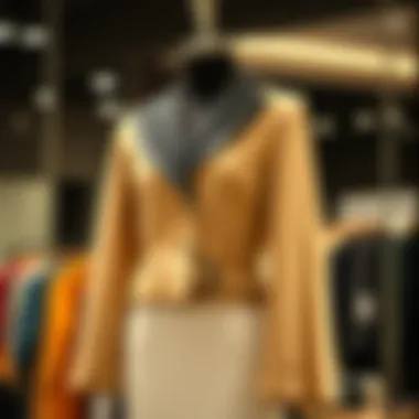 Stylish batwing sleeve jacket on a mannequin